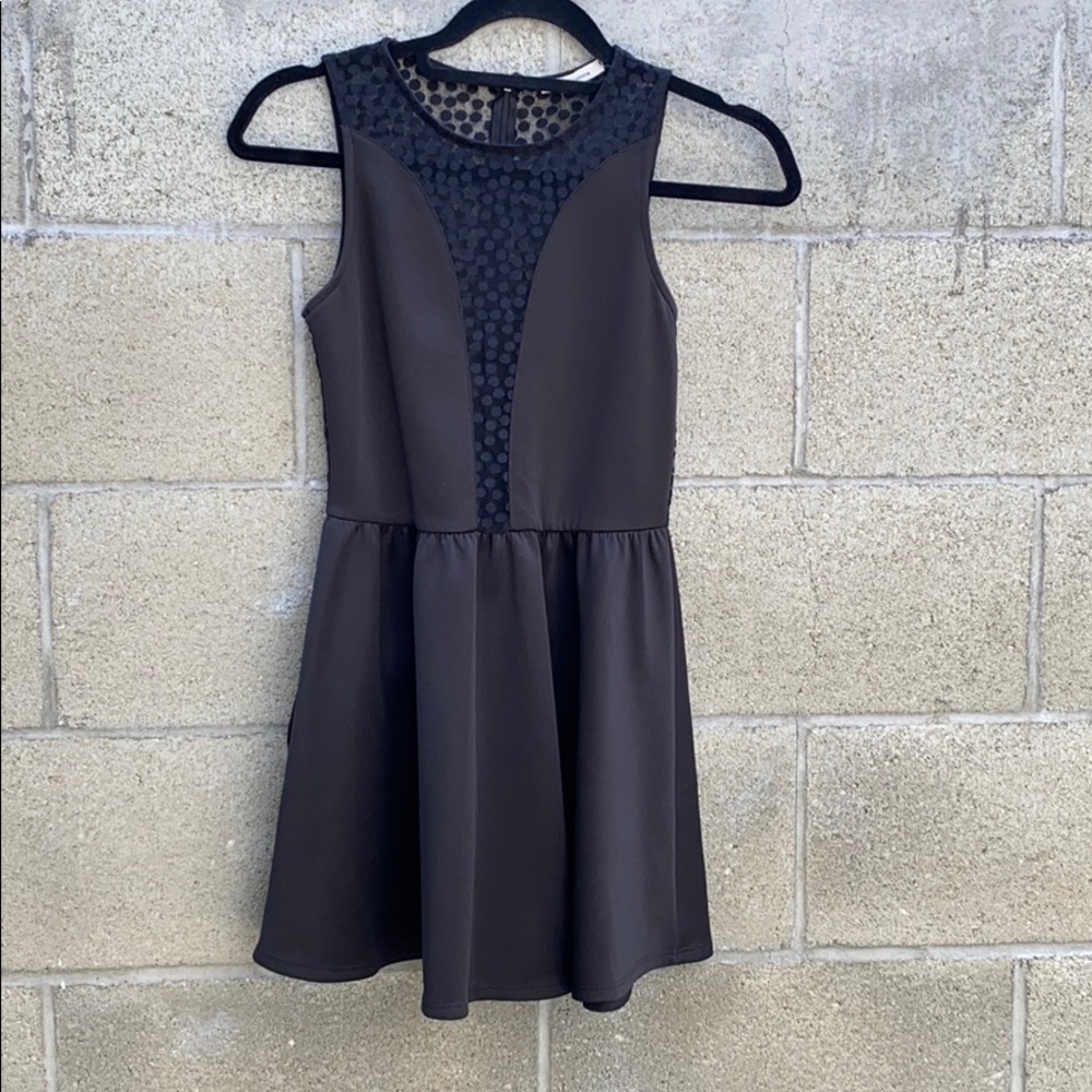 Black mesh dress